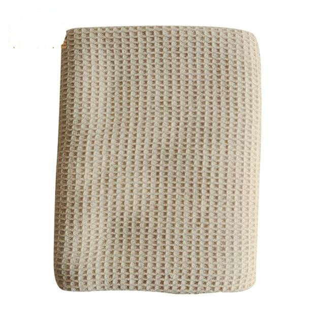 Waffle Fabric Cotton Kitchen Towel Set (Set of 2)