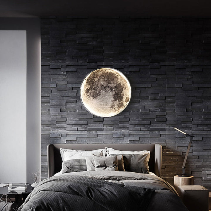3D LED Moon or Earth Ceiling or Wall Lamp (3 Styles) 24CM-80CM