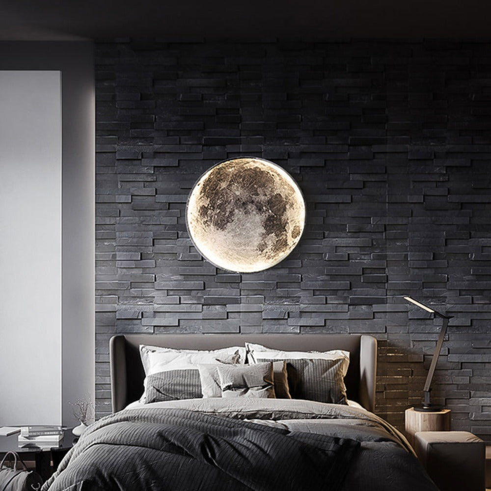 3D LED Moon or Earth Ceiling or Wall Light