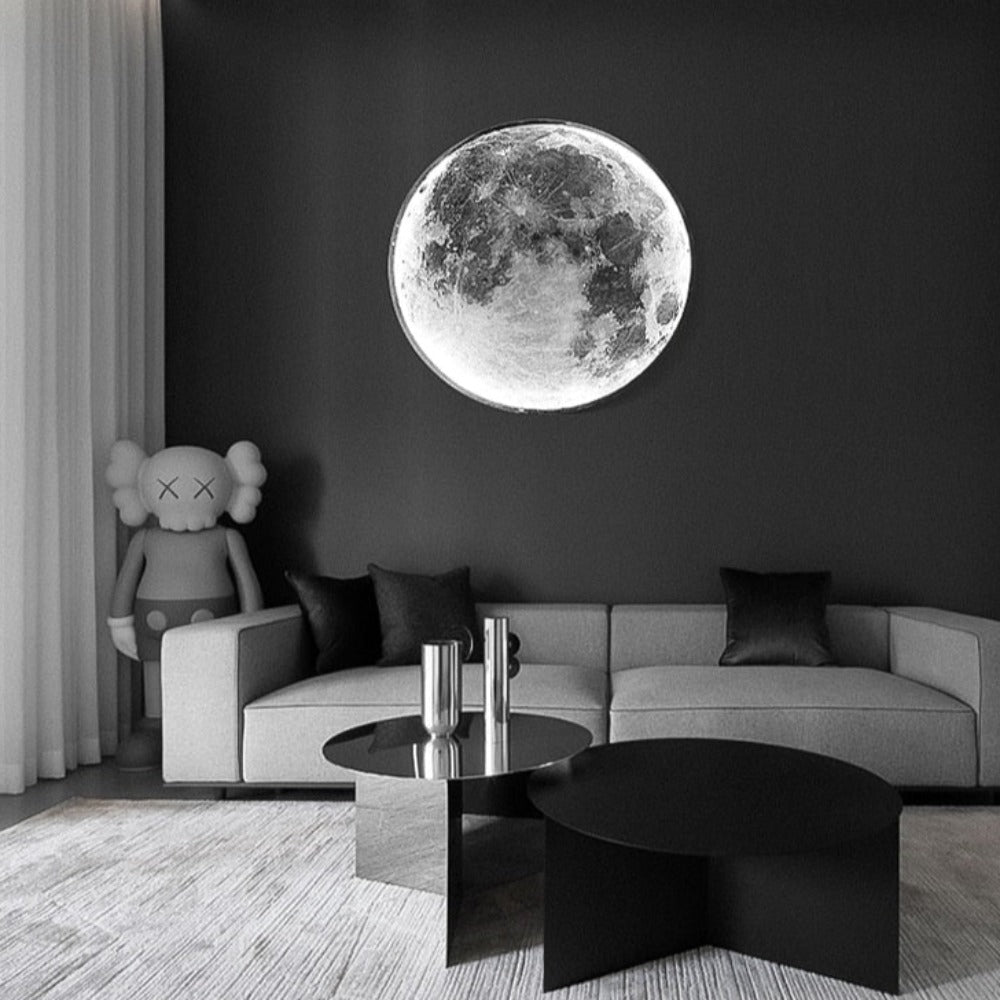 3D LED Moon or Earth Ceiling or Wall Lamp (3 Styles) 24CM-80CM