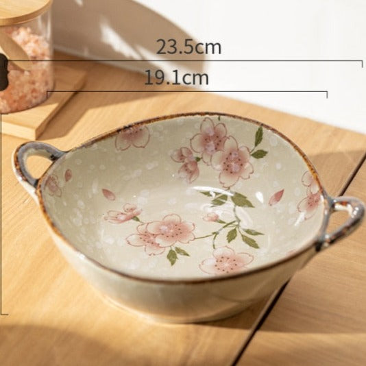 Flora Ceramic Pasta Bowls