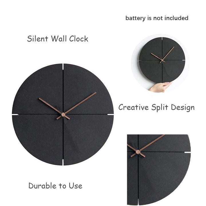 Elegant Nordic Minimalist Wooden Wall Clock