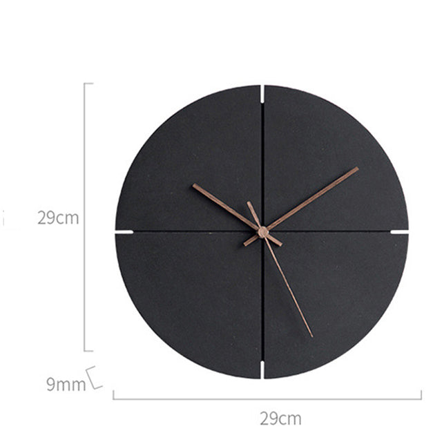 Elegant Nordic Minimalist Wooden Wall Clock