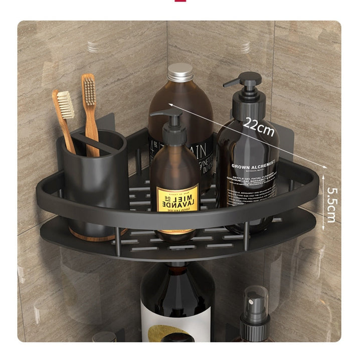 Metal Suction Cup Bathroom Shelves