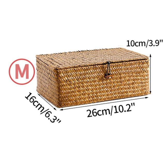 Handwoven Rattan Box