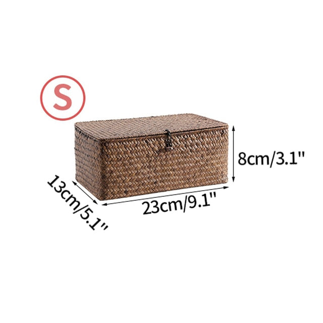 Handwoven Rattan Box