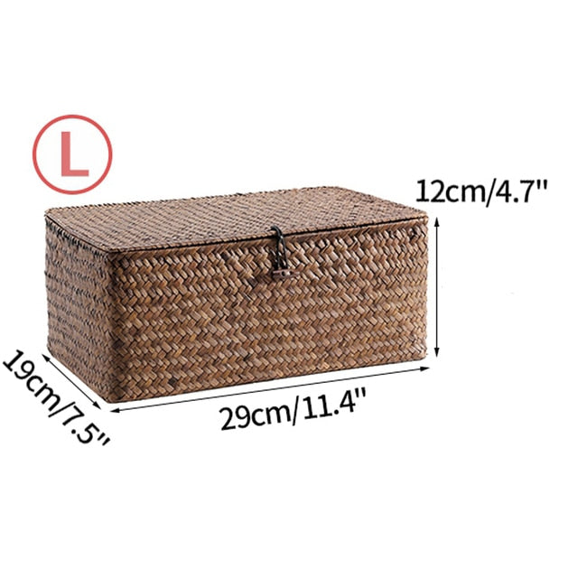 Handwoven Rattan Box