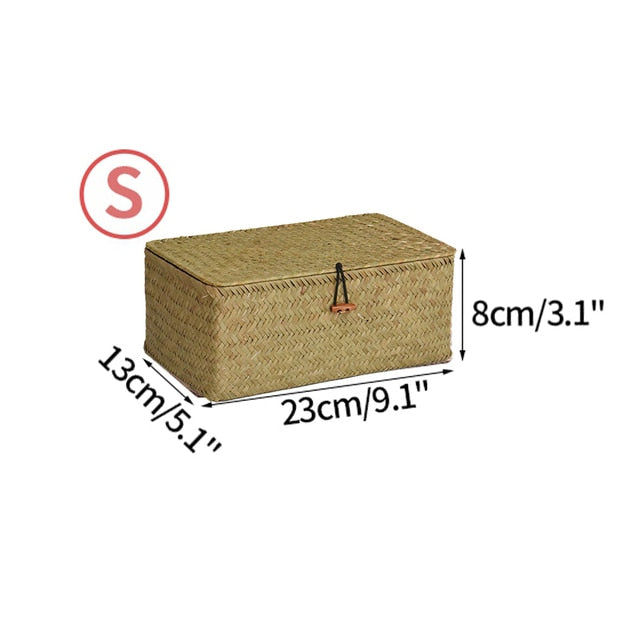 Handwoven Rattan Box