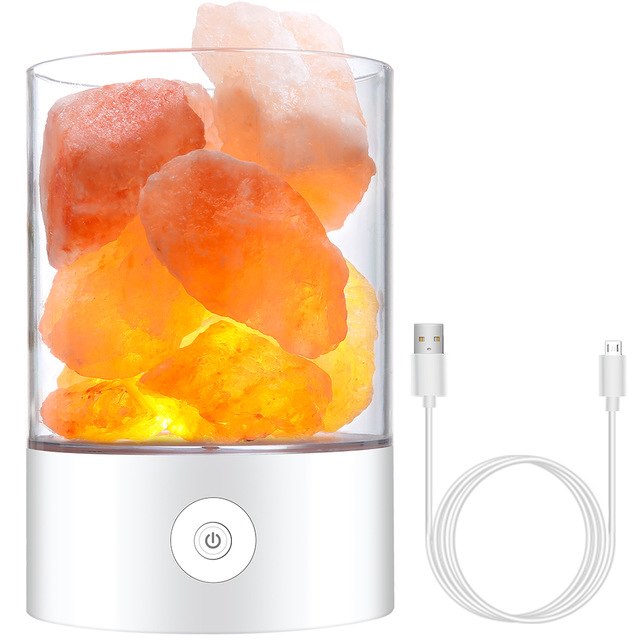 Himalayan Salt Desk Lamp &amp; Air Purifier White