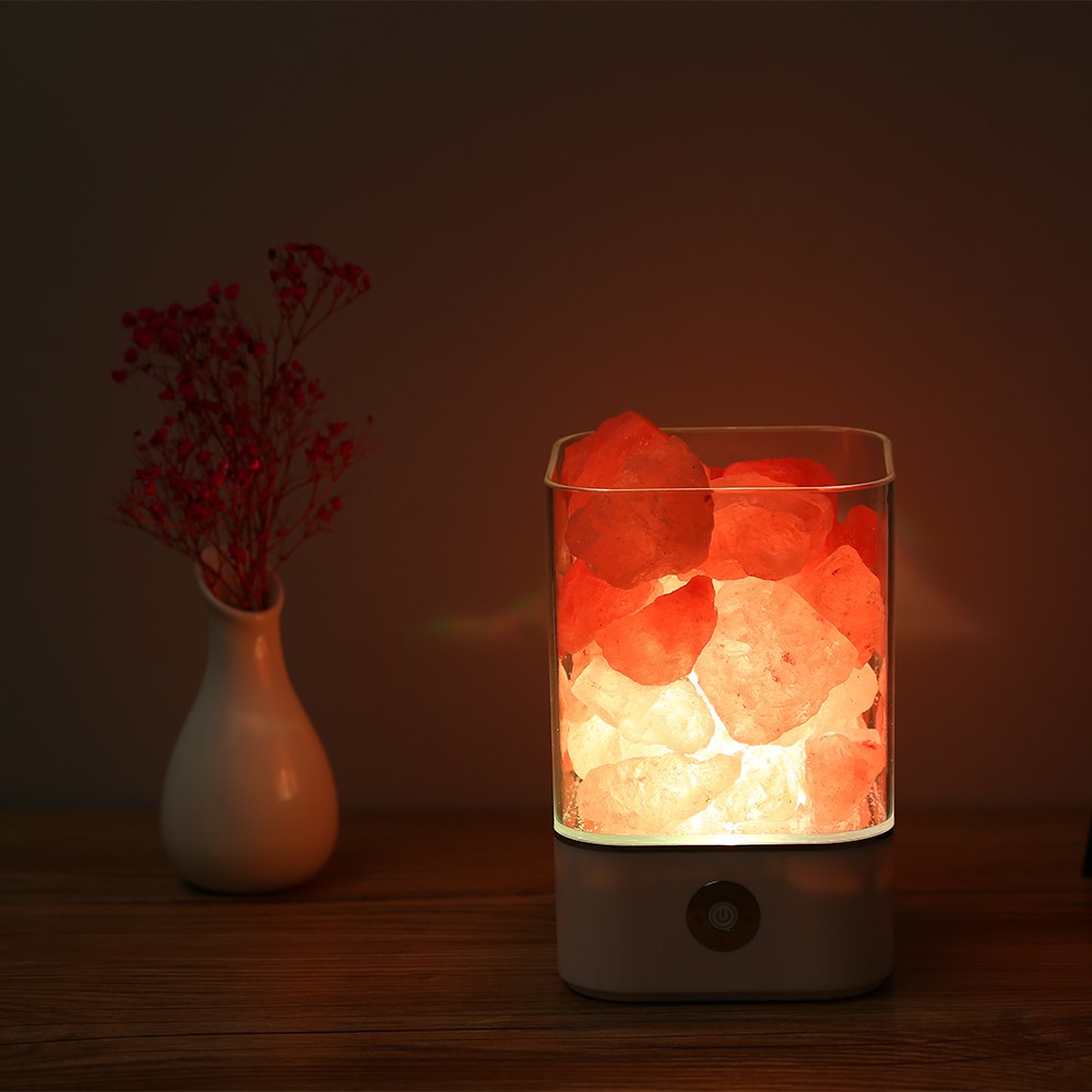Himalayan Salt Desk Lamp &amp; Air Purifier White