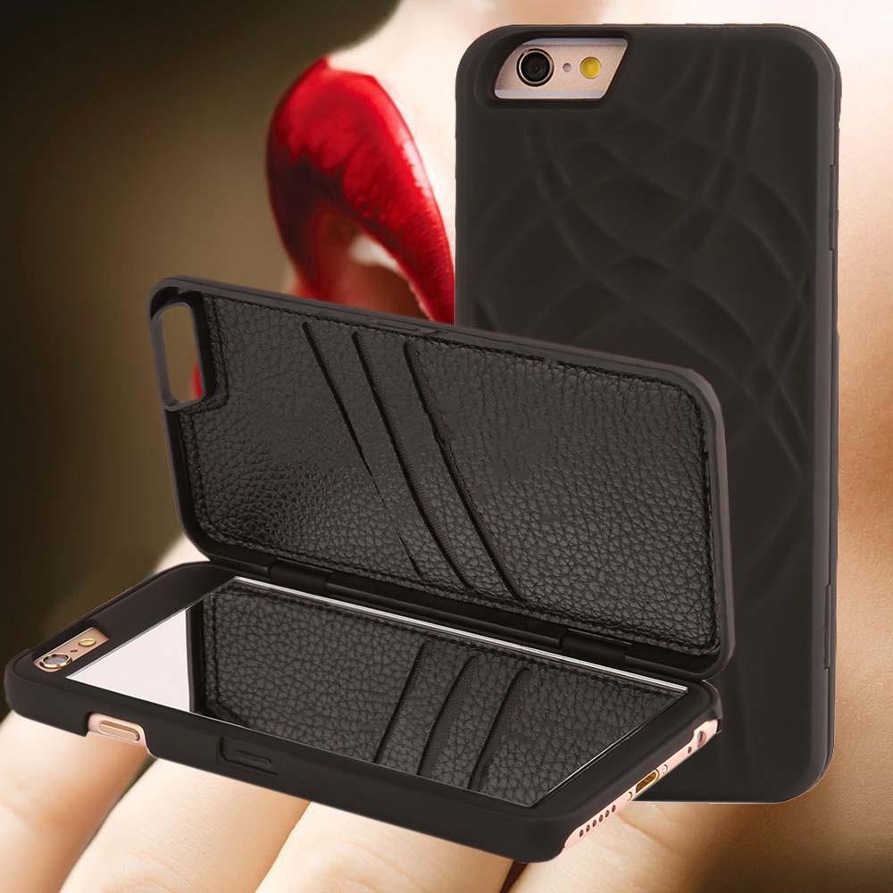 Lily - The Luxury Makeup Mirror/Wallet Case for iPhone |