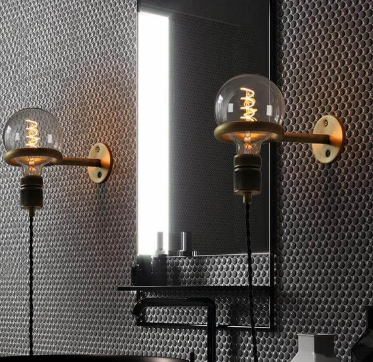 Nordic Retro Ring Sconce Mirror Wall Lamp |