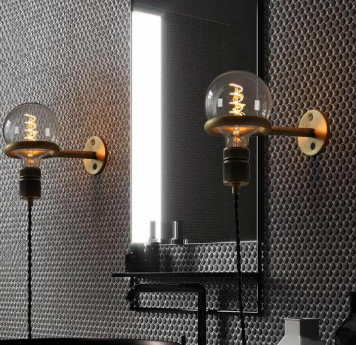 Nordic Retro Ring Sconce Mirror Wall Lamp |