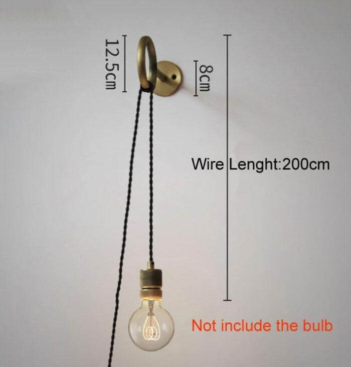 Nordic Retro Ring Sconce Mirror Wall Lamp |