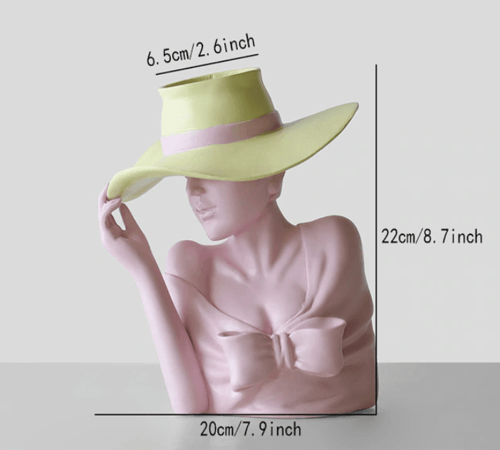 Resin Portrait Flower Pot