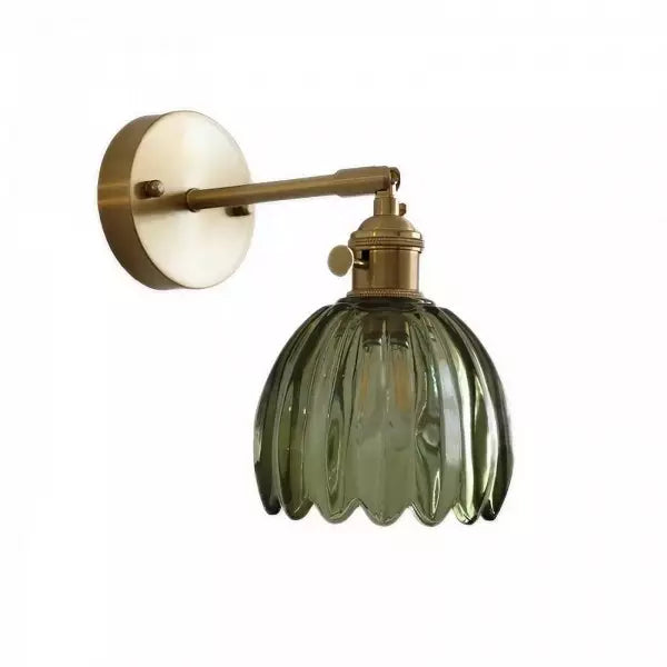 Flower Bud Tulip Glass Wall Light