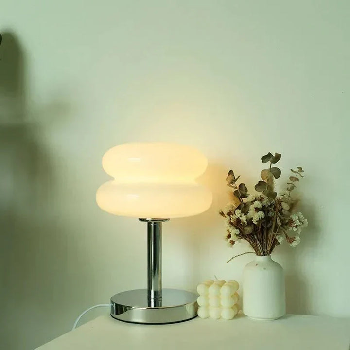 Retro Macaron Table Lamp made of coloured glass