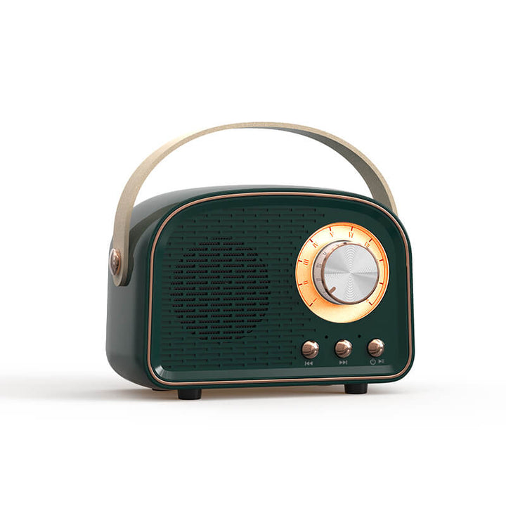 Retro Round Radio Bluetooth Speaker