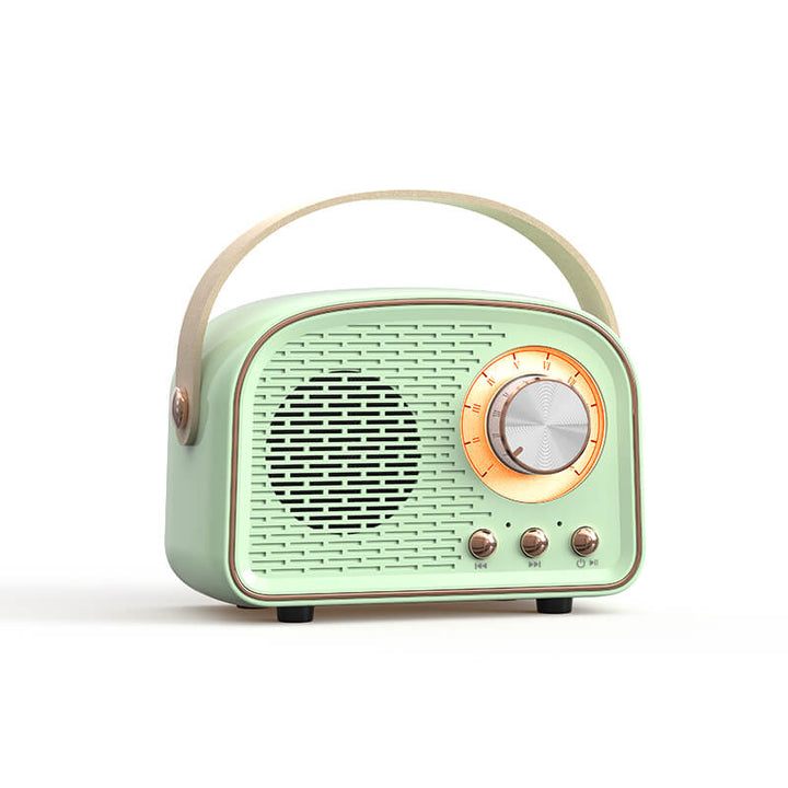 Retro Round Radio Bluetooth Speaker