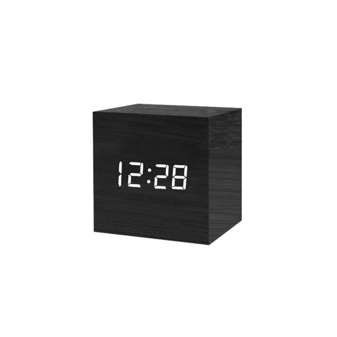 Digital LED Clock in Retro Style