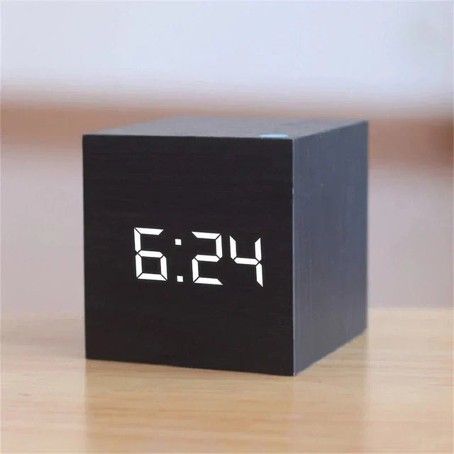 Digital LED Clock in Retro Style