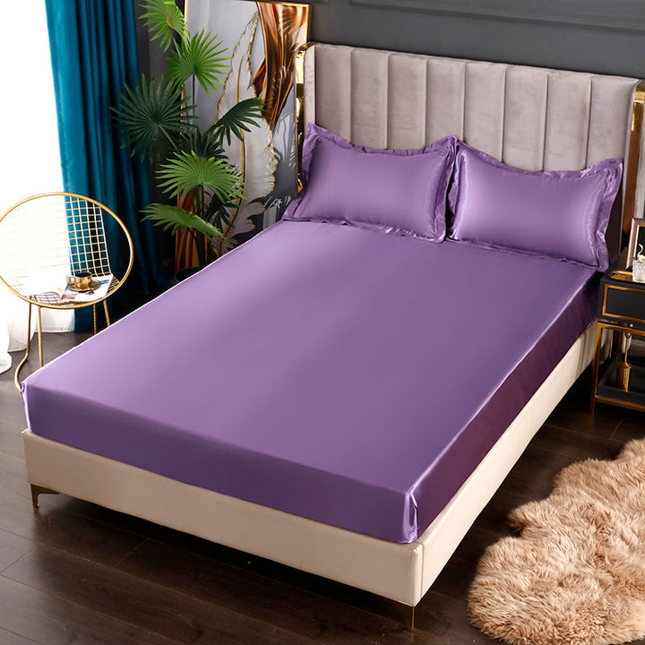 Silk Satin Elastic Fitted Sheet with FREE* Silk Satin Pillowcases