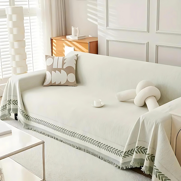 Rustic Cotton Tassel Sofa Cover