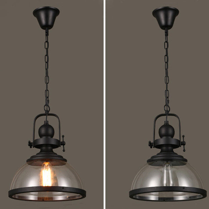 Antique Glass Iron Retro Industrial Chandelier Pendant Ceiling Lights