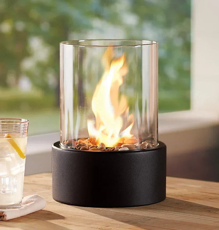 Stylish &amp; modern table fire lantern