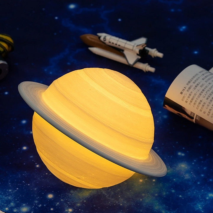 Lamp - SaturnGlow - Planetary Design - Adjustable Lighting