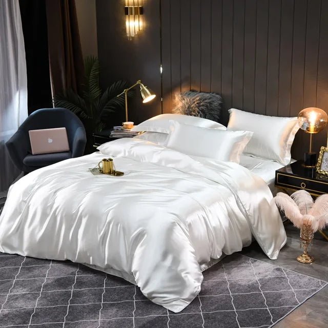 SILKCOMFORT – Luxurious 100% Silk Duvet Cover for Ultimate Comfort
