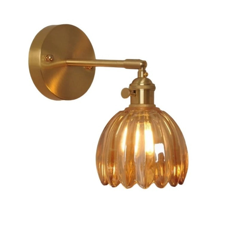 Flower Bud Tulip Glass Wall Light