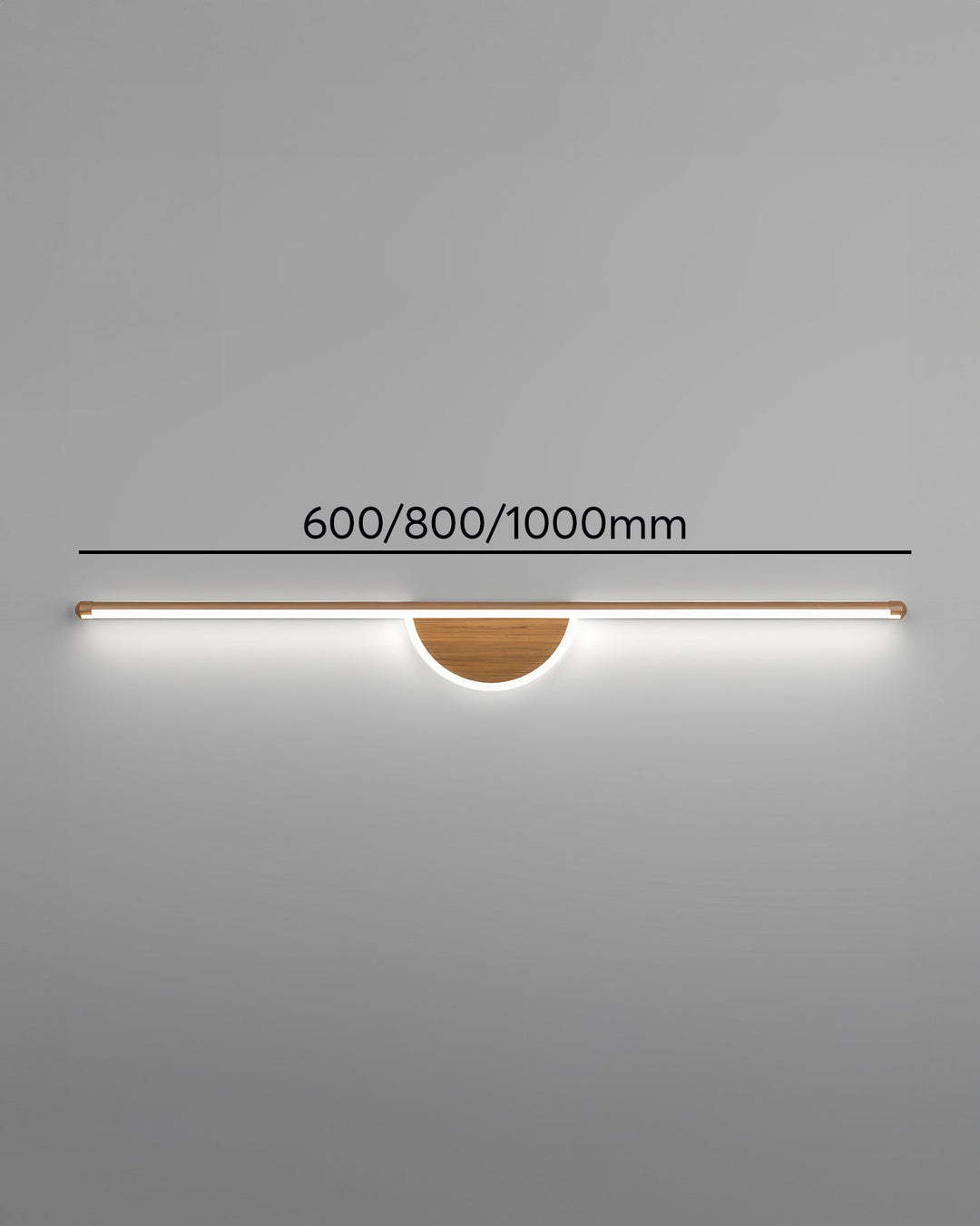 Modern Wall Lamp made of Wooden Arch