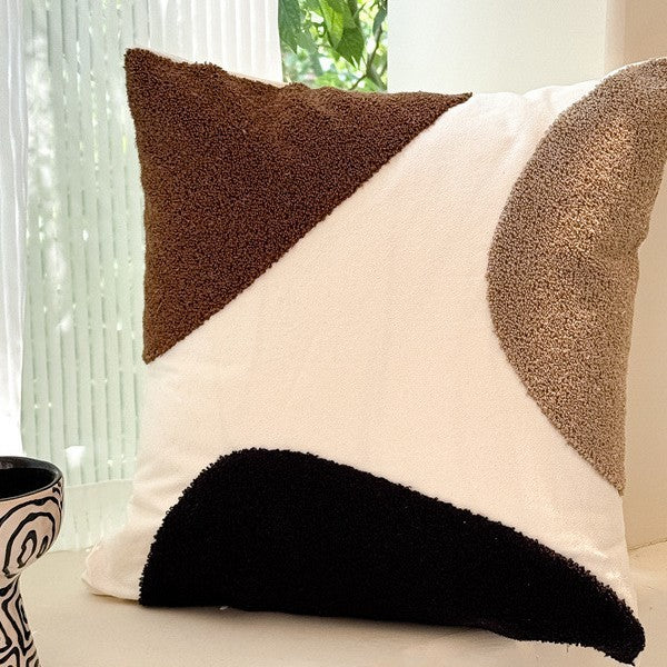 Nordic Style ins Living Room Sofa Cover | Simple Geometric Jacquard Soft and Comfortable Pillowcase