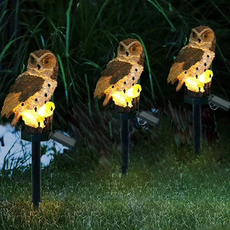 Solar powered Owl Garden Lamp - OwlGlow