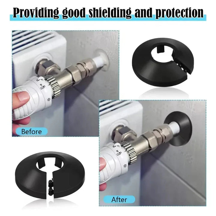 Snap-On Plumbing Cover for Valves Faucet Radiator Pipe Collar Cover |