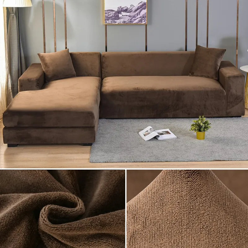 Sofa Cover Velvet Stretch Washable Protector