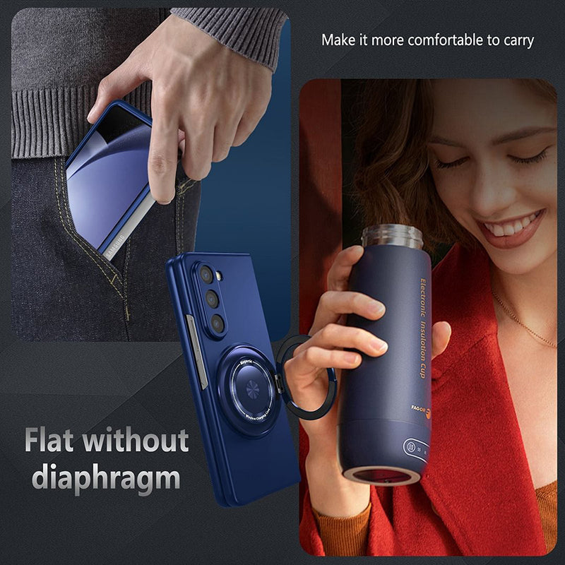 Magnetic phone case with 360° rotating stand for Samsung Z fold &amp; flip 6/5/4/3