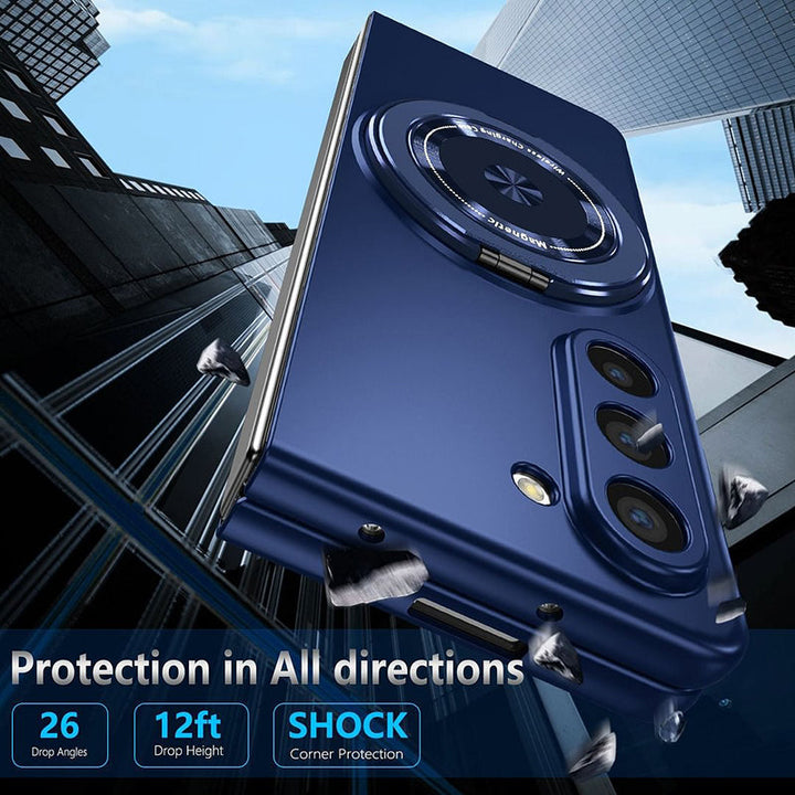 Magnetic phone case with 360° rotating stand for Samsung Z fold &amp; flip 6/5/4/3