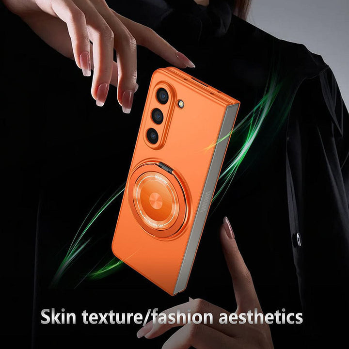 Magnetic phone case with 360° rotating stand for Samsung Z fold &amp; flip 6/5/4/3