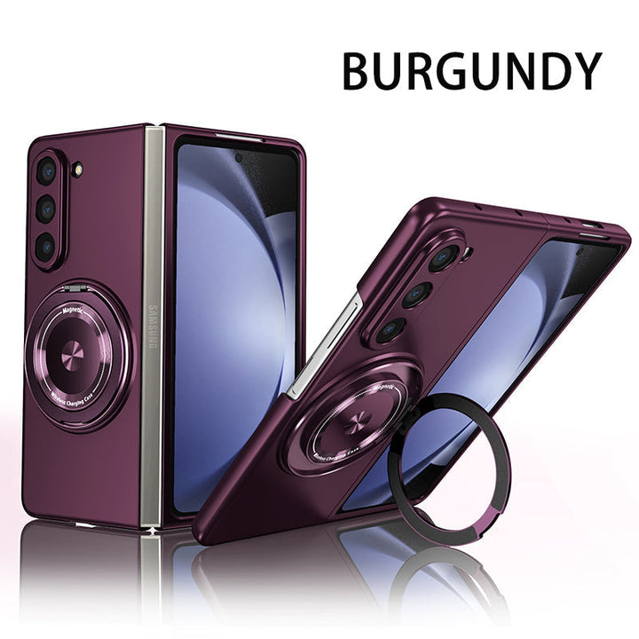 Magnetic phone case with 360° rotating stand for Samsung Z fold &amp; flip 6/5/4/3
