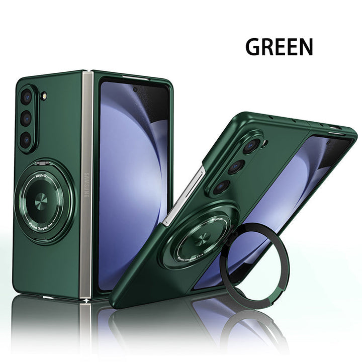 Magnetic phone case with 360° rotating stand for Samsung Z fold &amp; flip 6/5/4/3