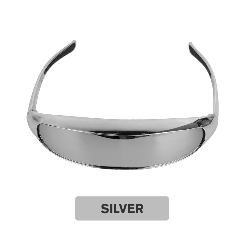 Welding goggles in one piece with mirror