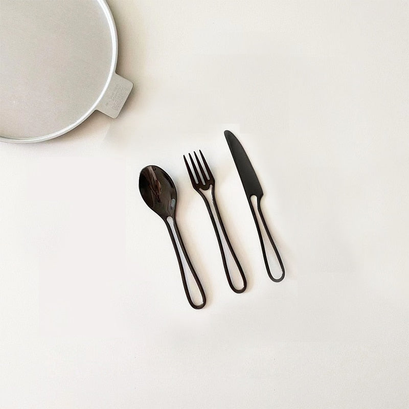 Outline Cutlery Set made of Stainless Steel