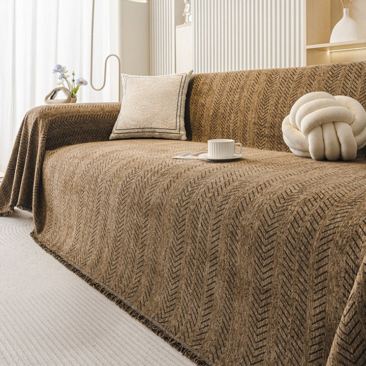 TexturaHome – Scratch-resistant chenille sofa cover