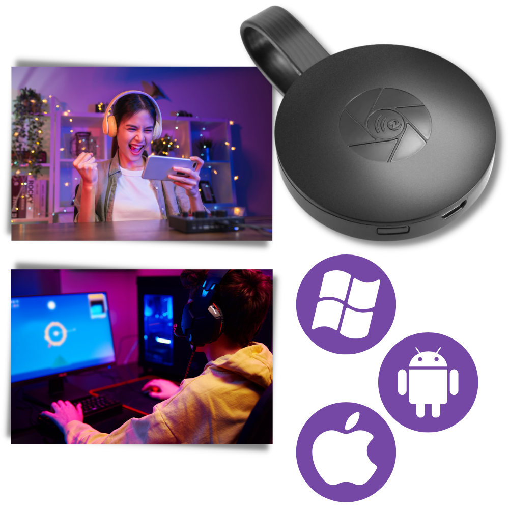 TV Dongle for Smart TV Conversion – HDMI Stick for Phone Mirroring &amp; Streaming