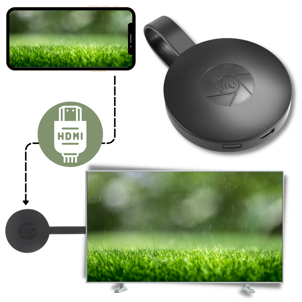 TV Dongle for Smart TV Conversion – HDMI Stick for Phone Mirroring &amp; Streaming