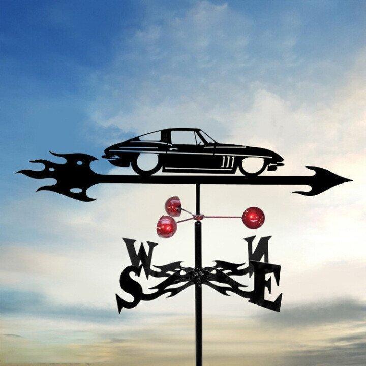 Weather vane - Windy - Retro witch shape - Unique design