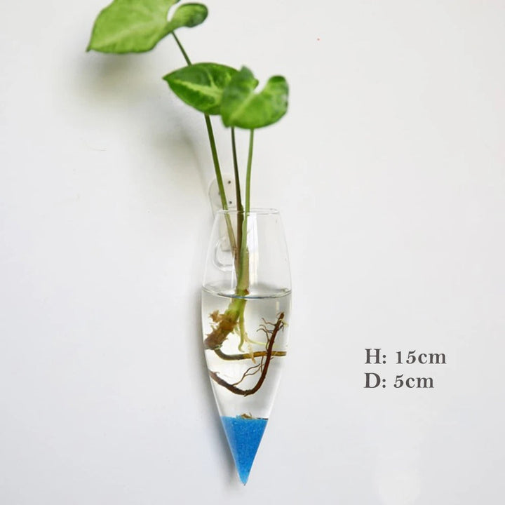 Wall vase made of glass