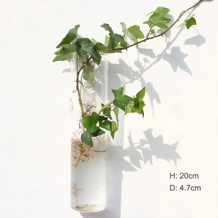Wall vase made of glass